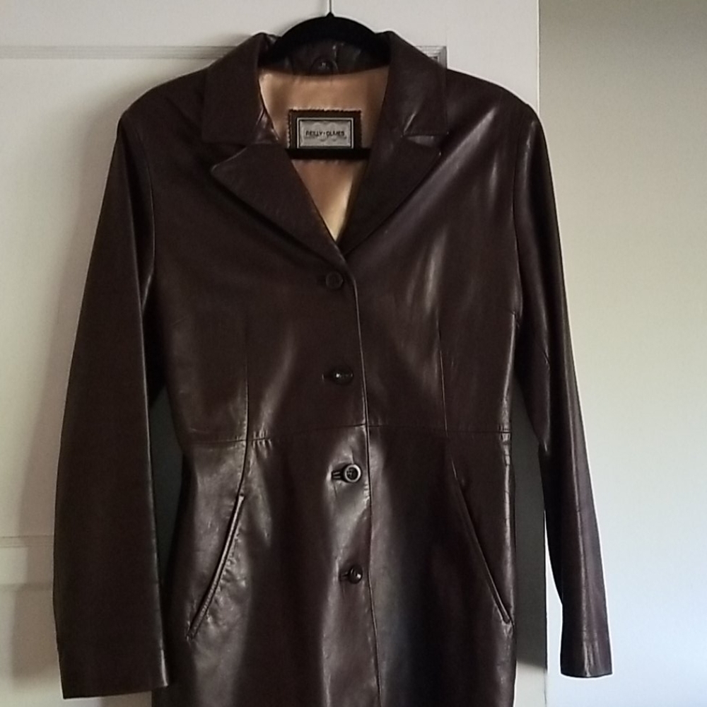 Leather Blazer- Brown - image 3